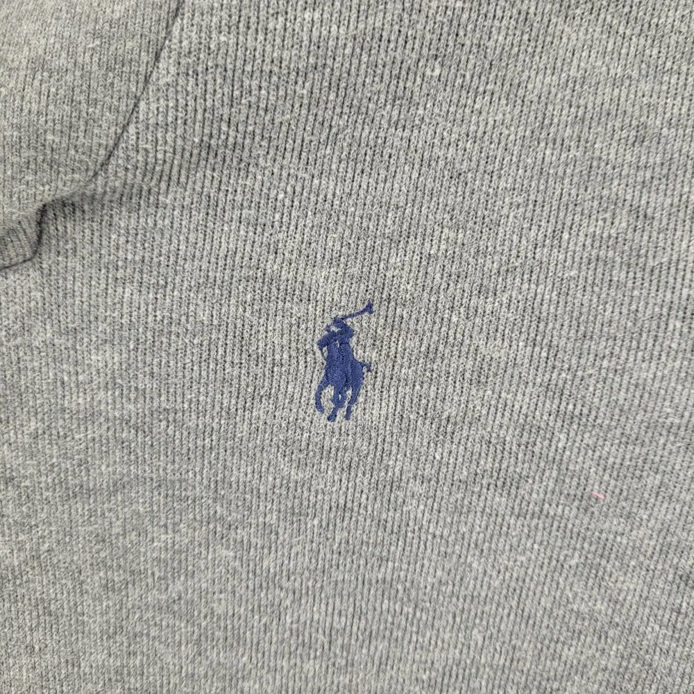 Polo Ralph Lauren Shawl Collar Sweater Mens Large Gray Pullover Long Sleeve‎